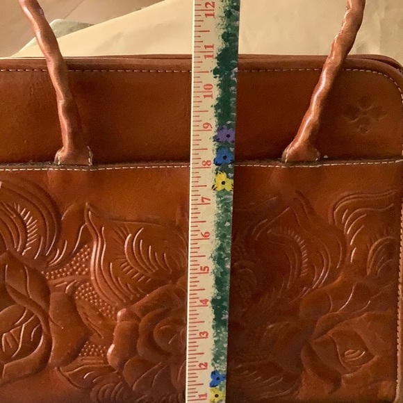 Patricia Nash Paris Tooled Leather Small Satchel with Dust Bag - Picture 7 of 9